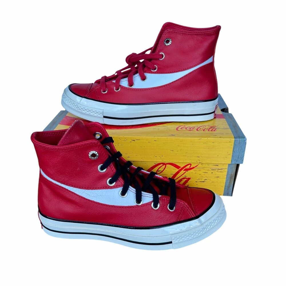 Coca Cola x Converse Chuck 70 Hi Men Shoes Sz 6.5 Sneakers Red White A17888C New